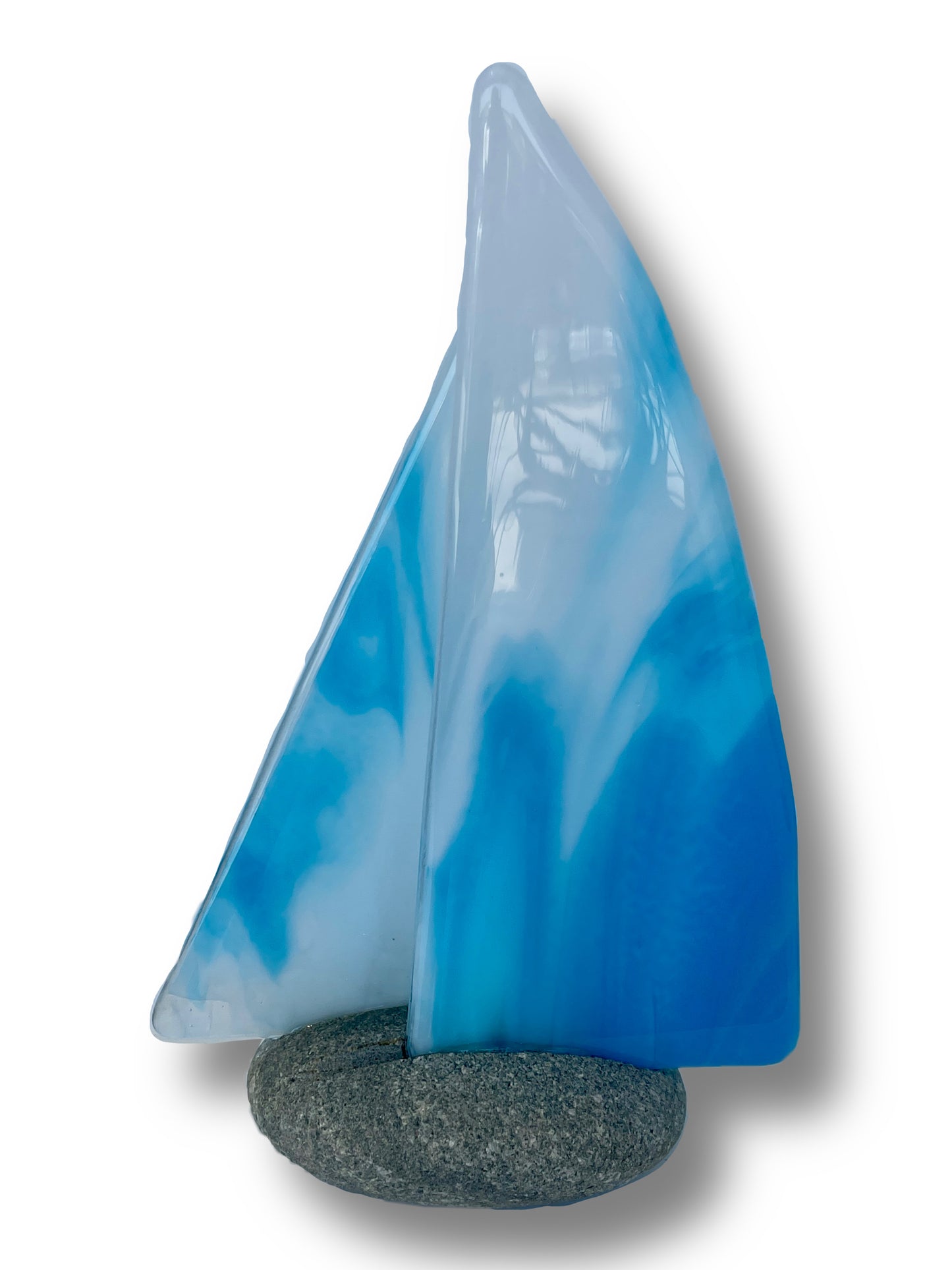 Fused Glass Double Sailboat