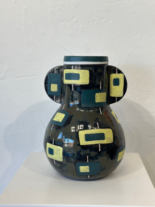 Contemporary Green Vase I
