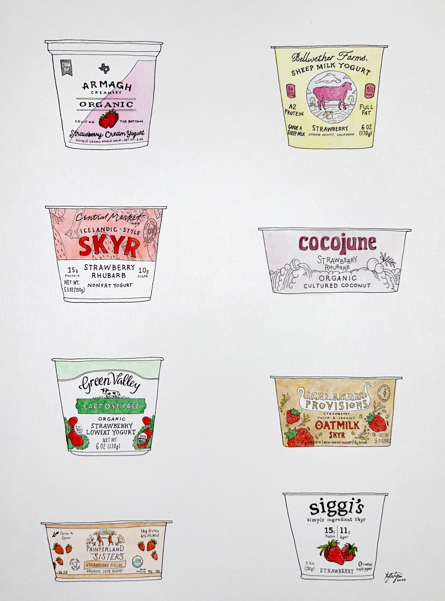 Strawberry Yogurts