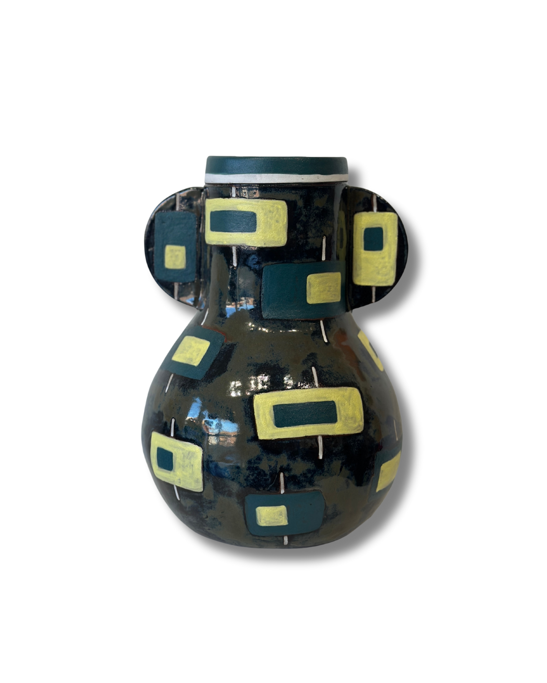 Contemporary Green Vase I