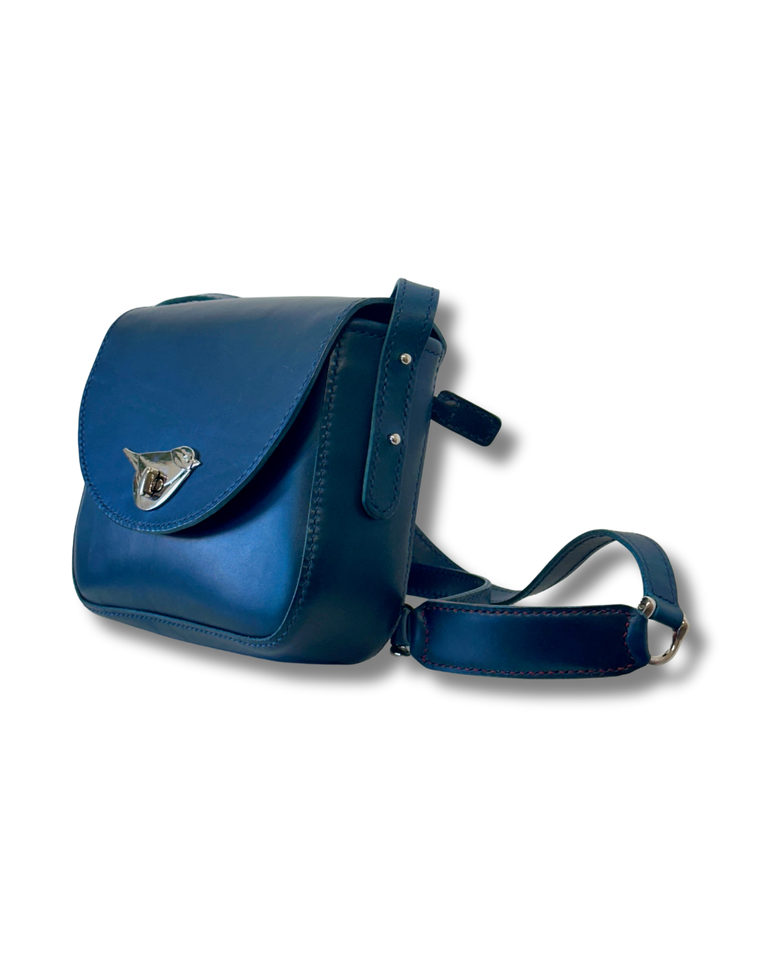 Blue Amanda Leather Purse