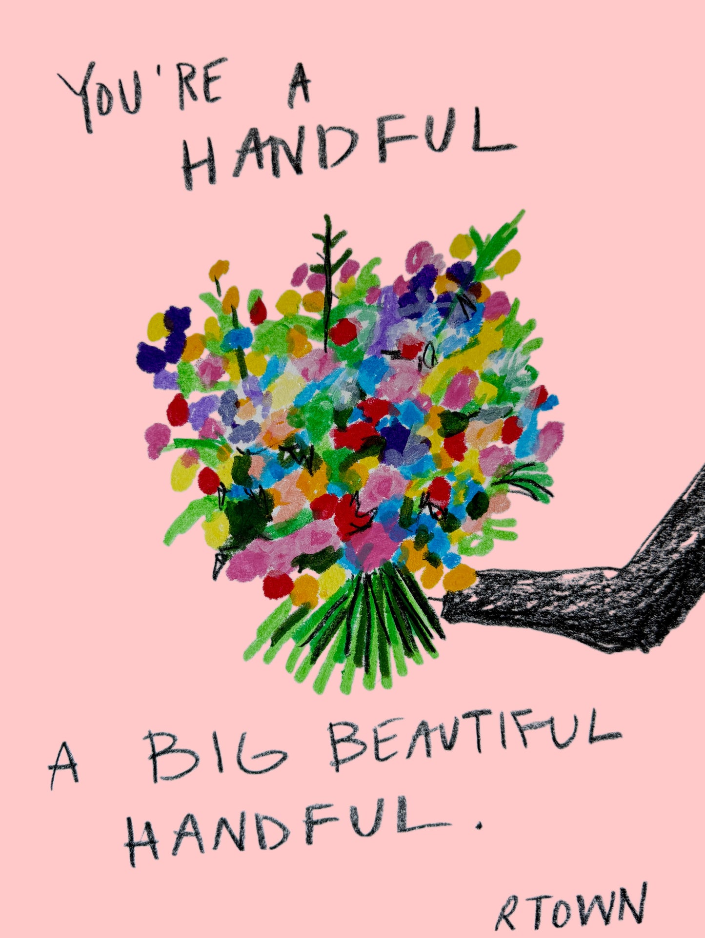 Handful Framed Print