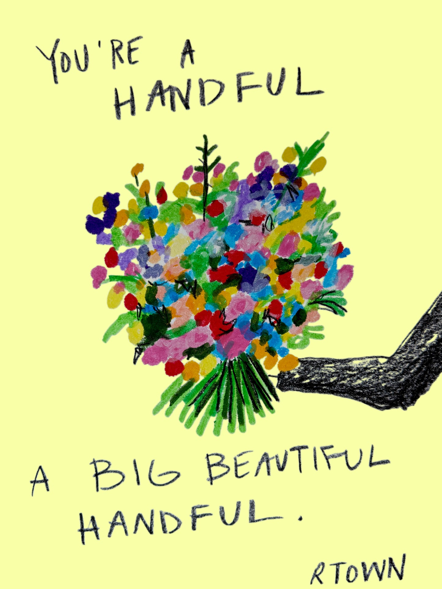 Handful Framed Print
