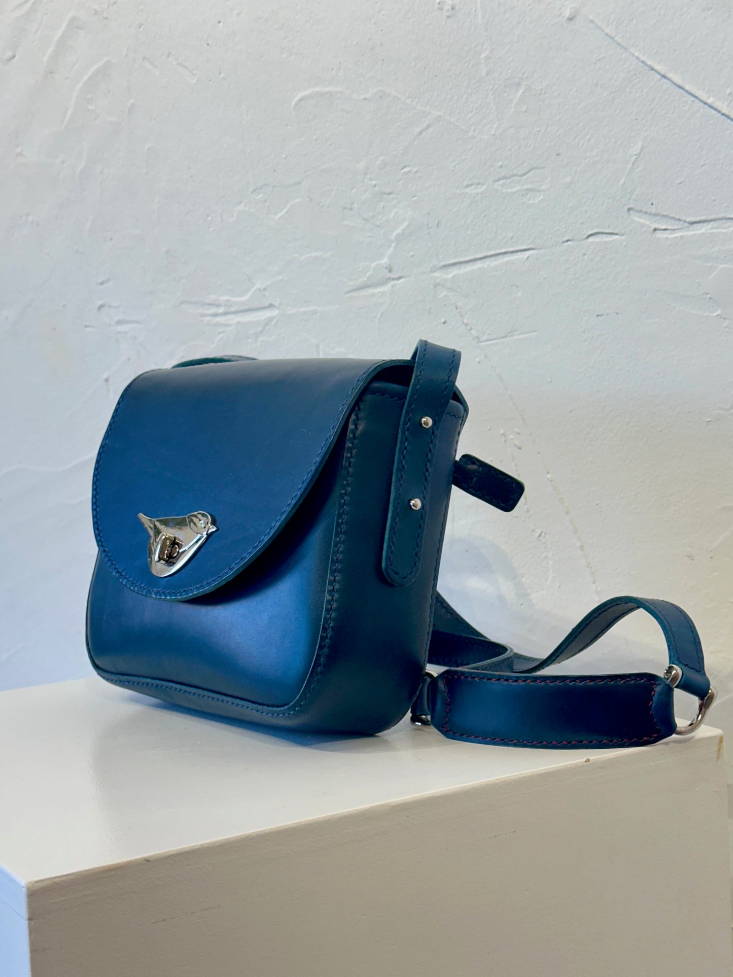 Blue Amanda Leather Purse