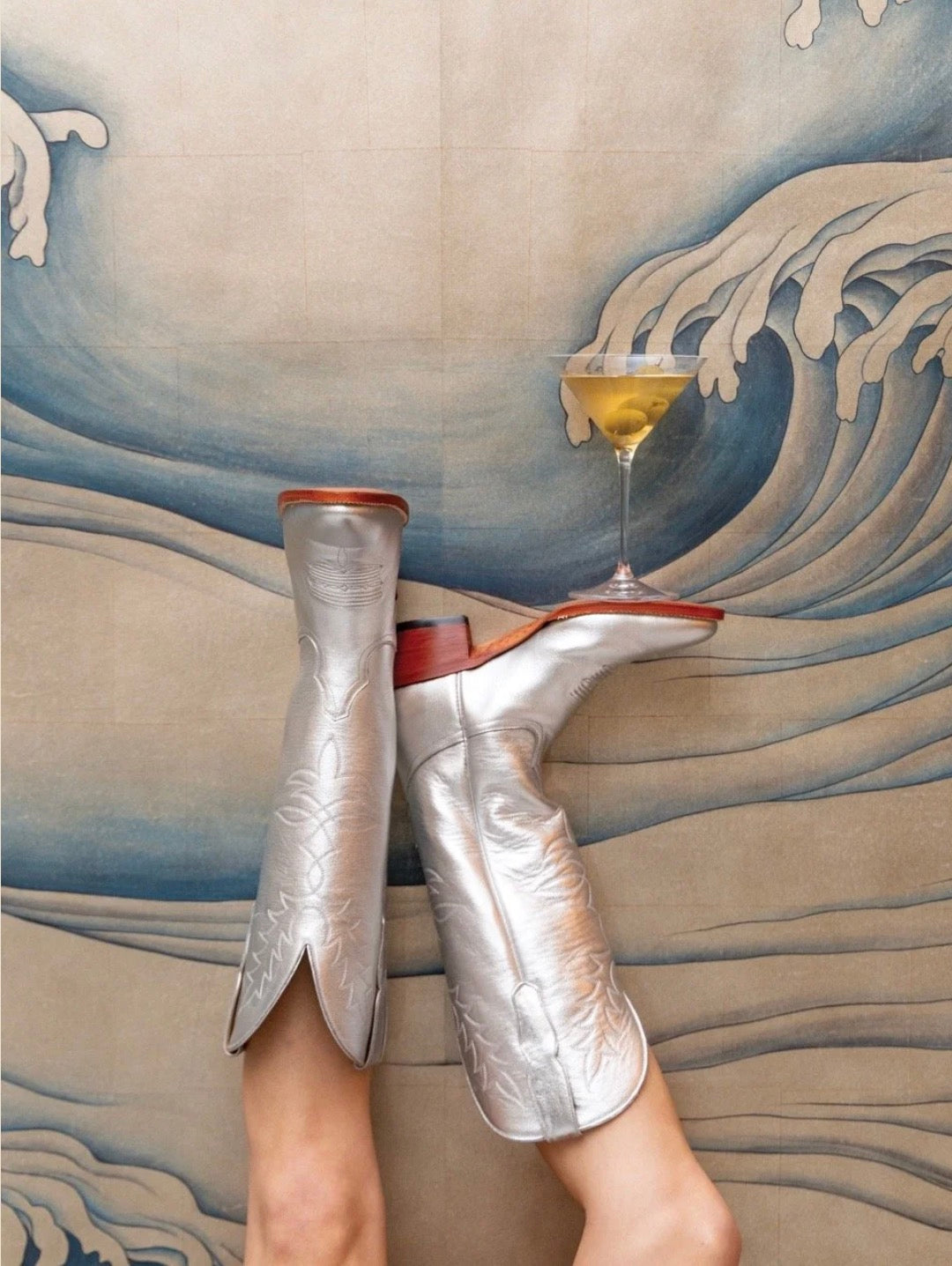 Lady with the City Boots Print