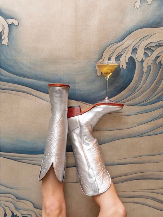 Lady with the City Boots Print