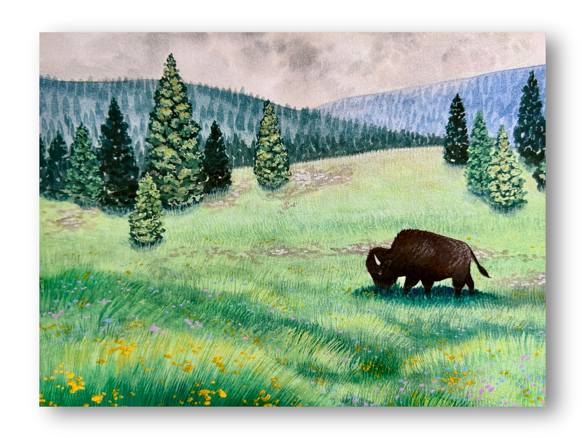 Grazing Man Print