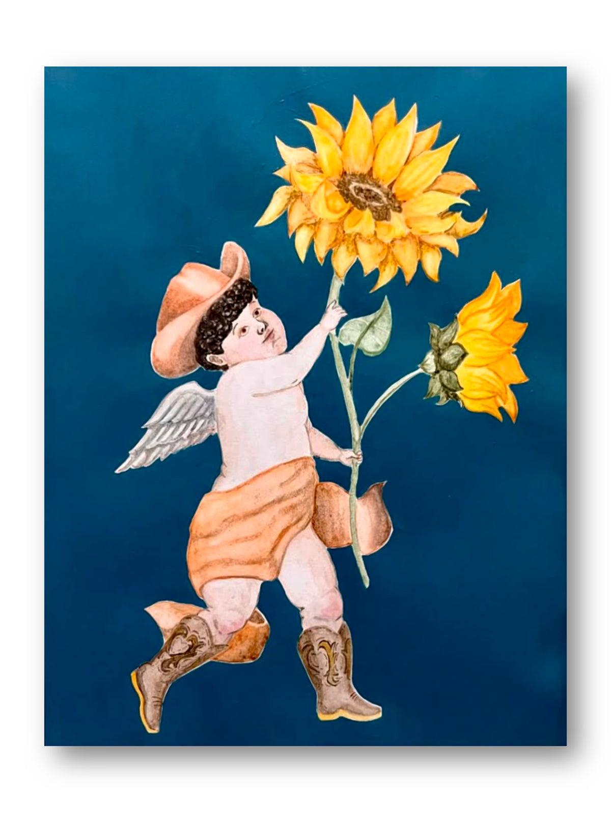 Ezra's Sunflower Print