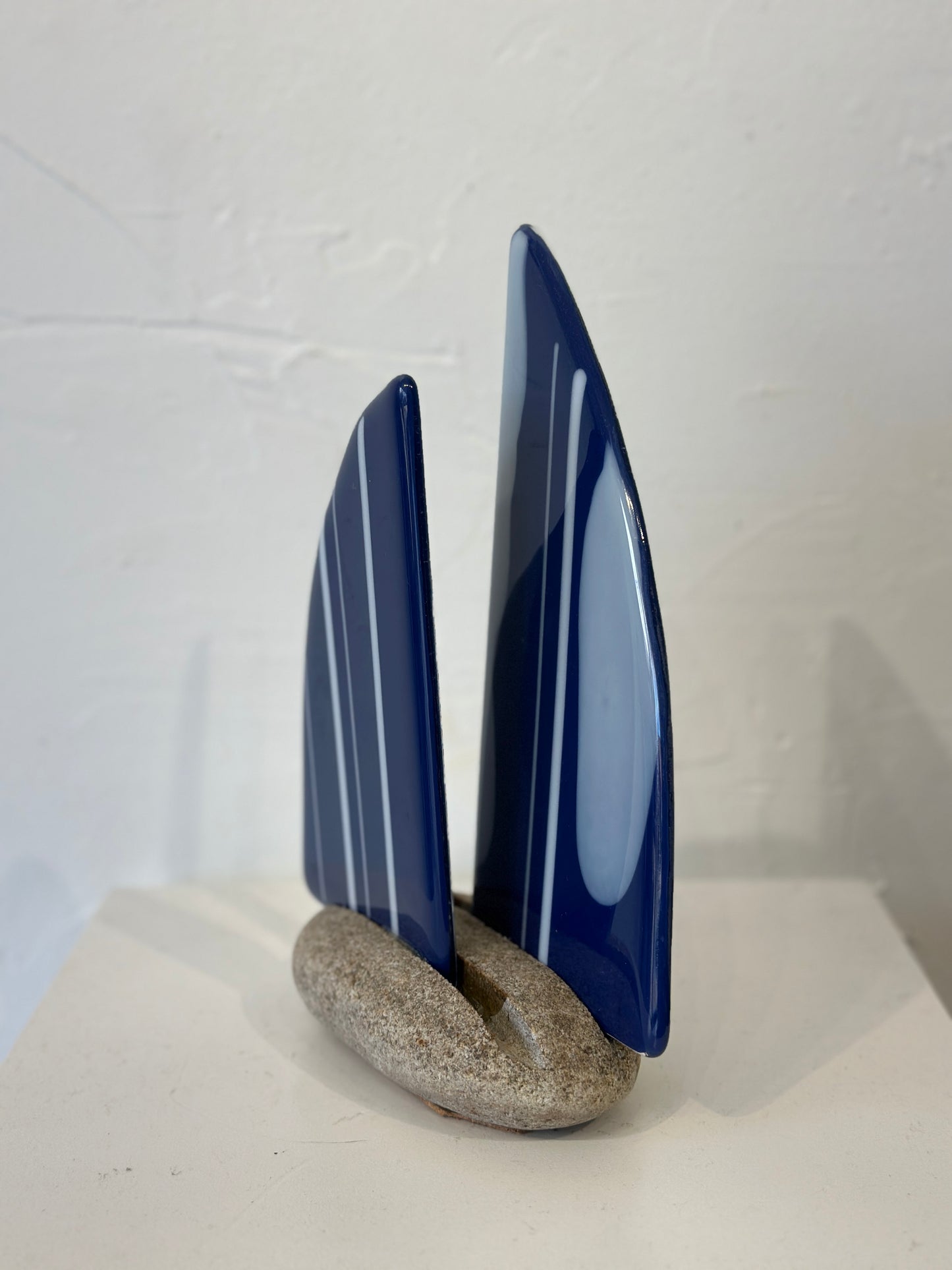 Fused Glass Double Sailboat