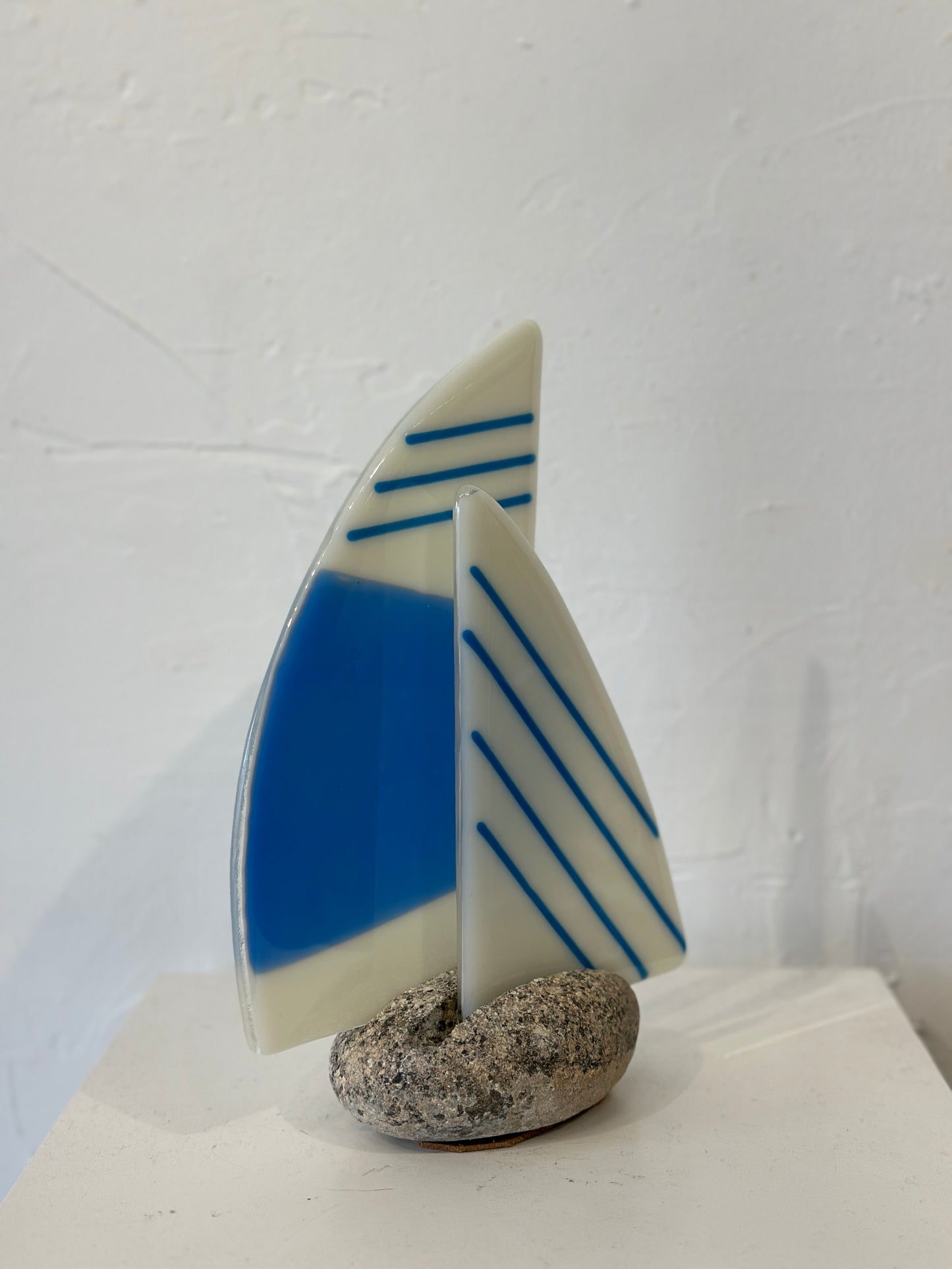 Fused Glass Double Sailboat