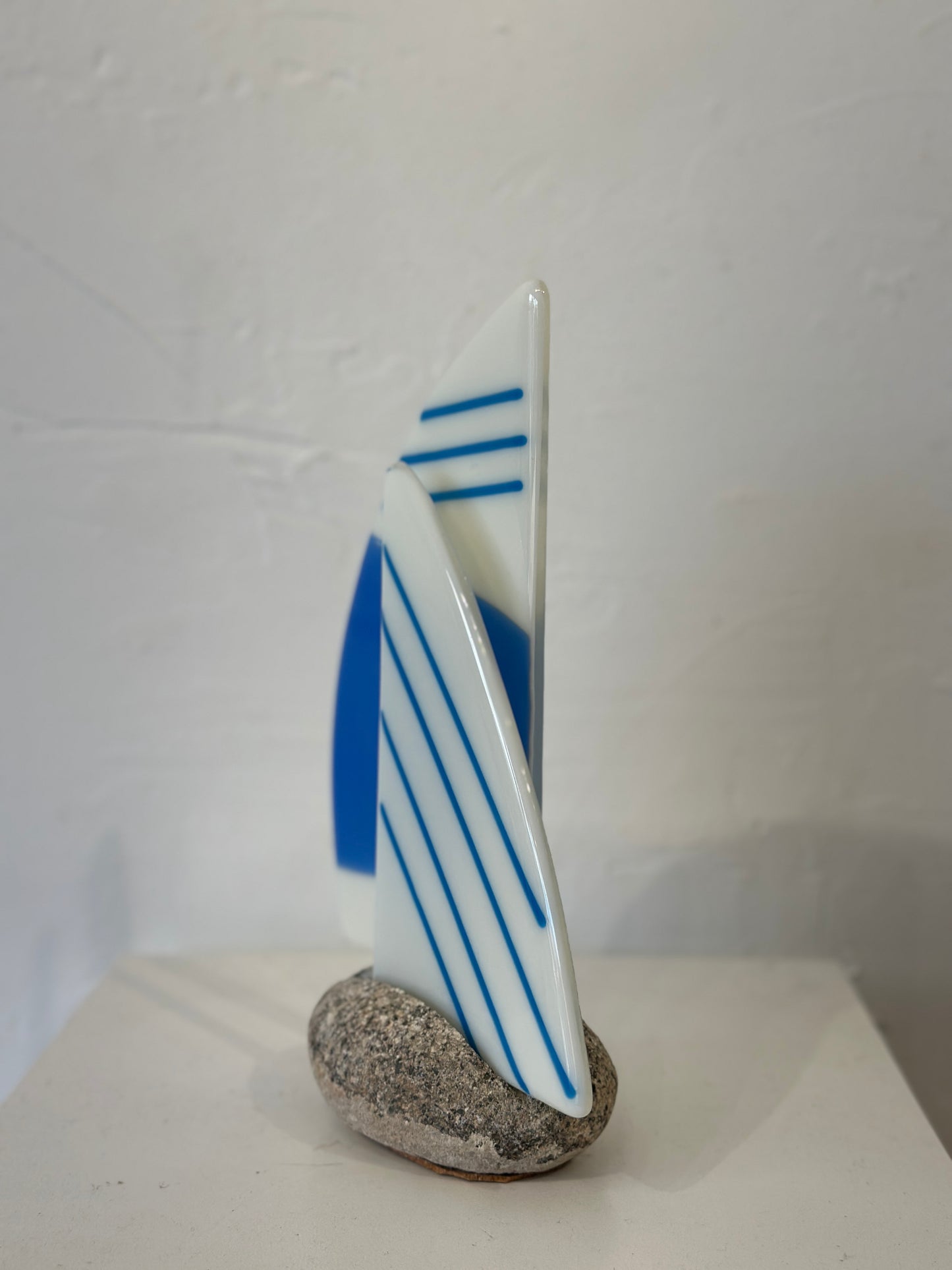 Fused Glass Double Sailboat