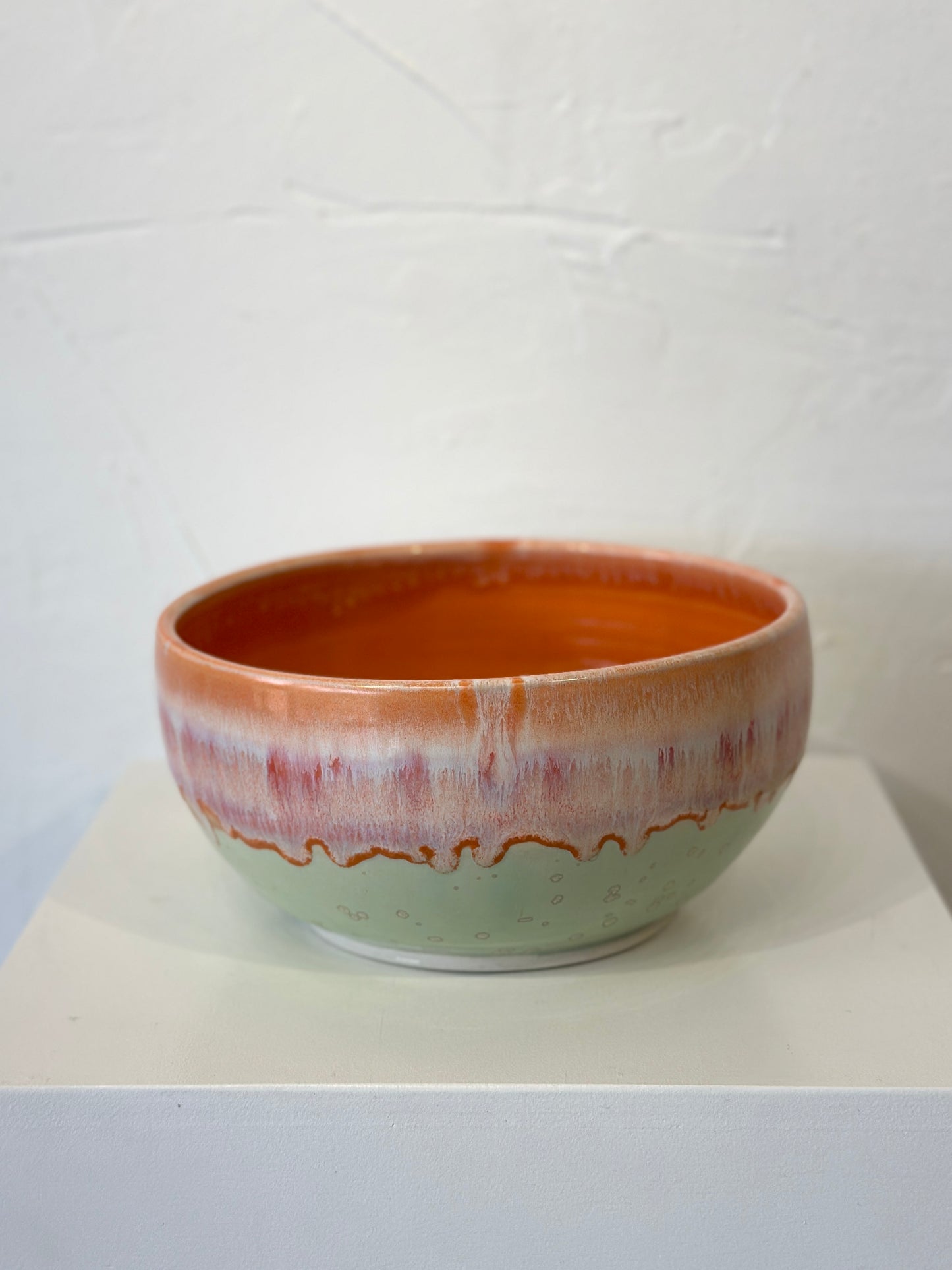 Tangerine and Seafoam Bowl