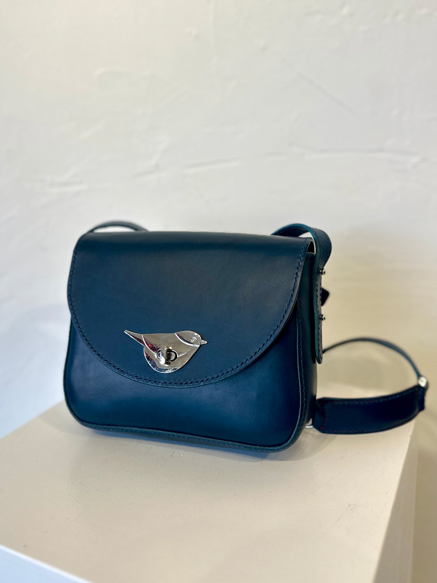 Blue Amanda Leather Purse